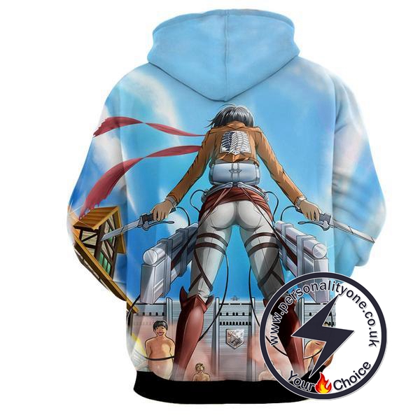Attack On Titan - Mikasa Ackerman 3D - Attack On Titan Hoodies